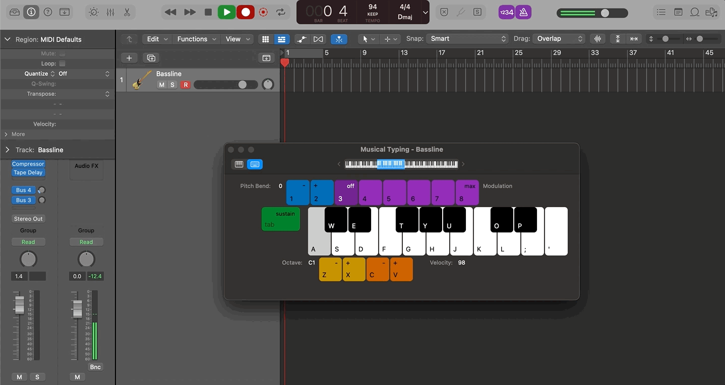 how to start a beat with a bassline